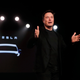 Elon Musk speaking at a Model Y launch event at Tesla’s design studio in Hawthorne, California on March 14, 2019.